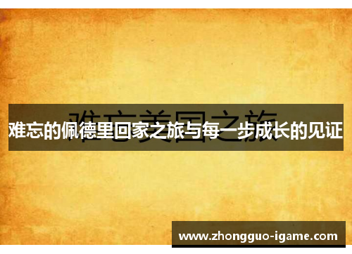 难忘的佩德里回家之旅与每一步成长的见证